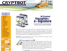 Tablet Screenshot of cryptbot.com